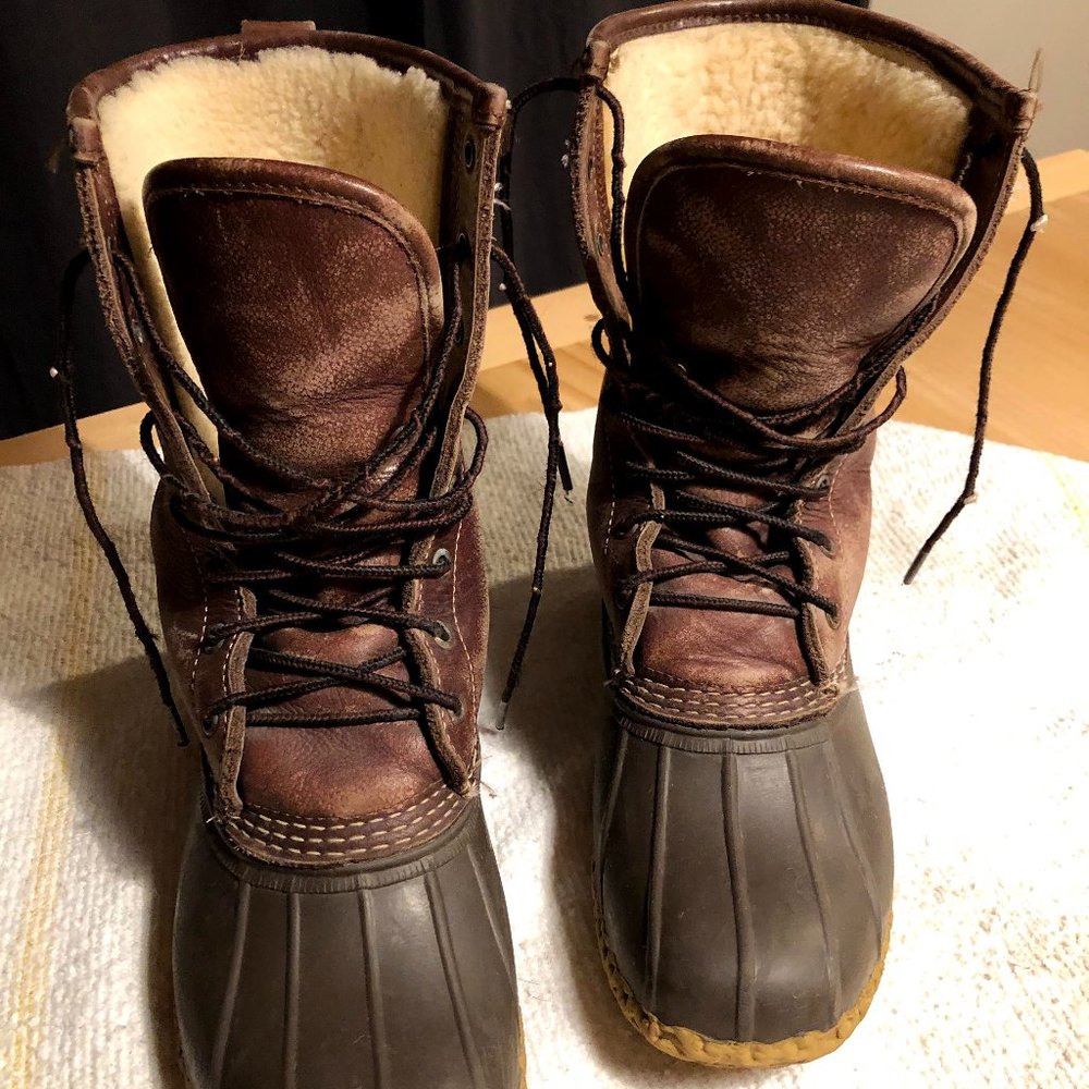 L.L. Bean Boots, 10" Shearling-Lined